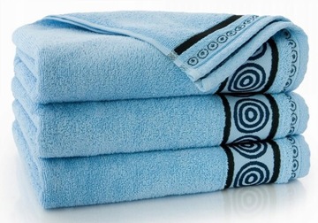 Ręcznik Zwoltex 70x140 bawełna egipska Rondo błękitny