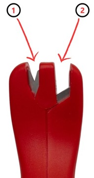 Универсальная ручная точилка для ножей и ножниц МЕТАЛ-ПЛАСТ красная.