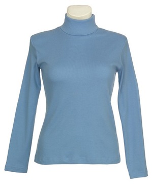 PÓŁGOLF JERSEY BAWEŁNA NIEBIESKI R. M 38/40