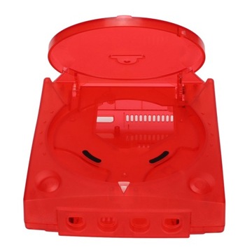Прозрачный защитный корпус для консоли SEGA Dreamcast, красный