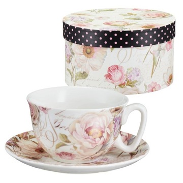 Filiżanka 300 ml ze spodkiem PEONY WLN VILLA ITALIA