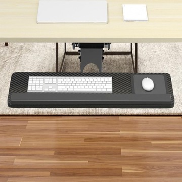 Черная настольная полка с подставкой для клавиатуры Heav