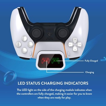 ЗАРЯДНАЯ СТАНЦИЯ NUMSKULL 2 ЗАРЯДНЫХ УСТРОЙСТВА ДЛЯ SONY DUALSENSE PLAYSTATION 5 PS5