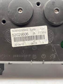 PŘÍSTROJOVÁ DESKA BUDÍKY FIAT 52029606