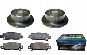 TARCZE KLOCKI TOYOTA COROLLA E12 TYŁ KPL 258mm