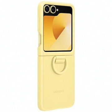 Etui Samsung EF-PF741TYEGWW Z Flip6 F741 żółty/yellow Silicone Case with Ri