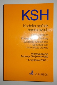 KSH Kodeks spółek handlowych