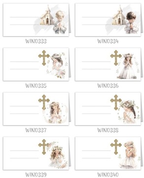 Украшения для стола к первому причастию, 10 шт.