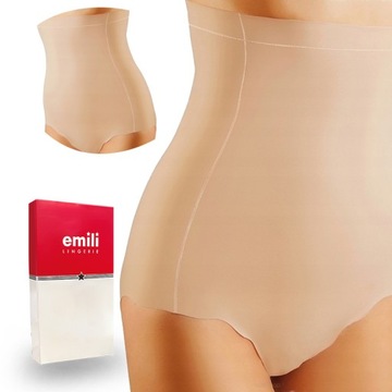 EMILI Bello Wysokie Figi Wyszczuplające beżowy S