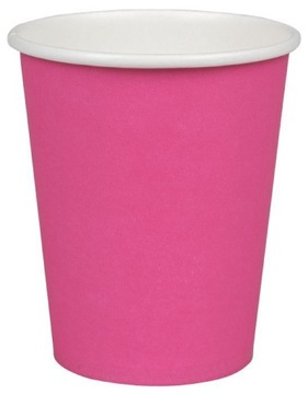 Kubek papierowy 250 ml RÓŻOWY 50 szt.