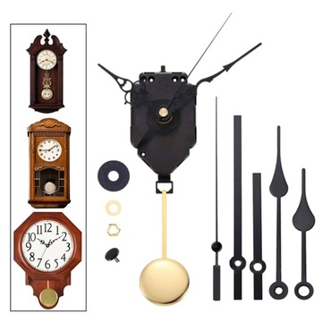 Маятниковый механизм часов, часы своими руками, механизм гонга, длинные 3 комплекта стрелок