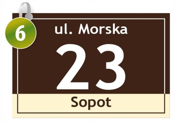 Адресная тарелка с домом номер 30x20 см.