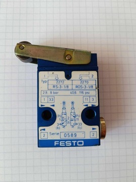 FESTO RS-3-1/8 KRAŃCÓWKA ROS-3-1/8 ZAWÓR