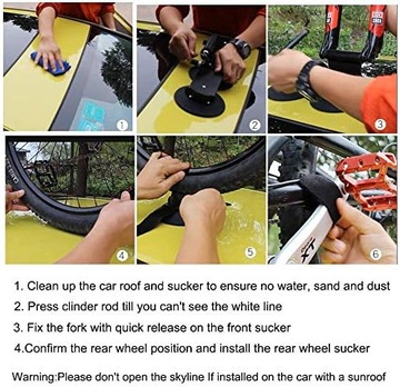 Велосипедное крепление ROCKBROS с присоской на красную крышу, для 3 велосипедов