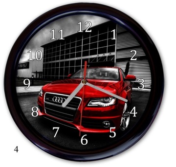 AUDI настенные часы авто эмблема логотип бесшумный механизм