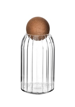 POJEMNIK SZKLANY NA CIASTKA OWSIANKĘ PIERNIKI HERBATĘ CUKIERKI SŁOIK 700ML