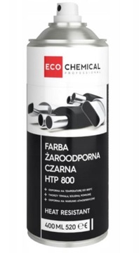 Ecochemical HTP 800 Lakier żaroodporny czarny 400 ml