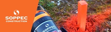 FARBA DROGOWA W SPRAYU Soppec Geodezyjna Marker Aerozol Pomarańcz Zestaw