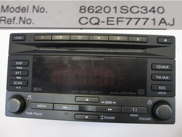 SUBARU FORESTER III RADIO CD ZMIENIARKA NA 6 PLYT