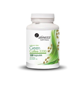 ALINESS GREEN COFFEE ZIELONA KAWA 3200 100 kaps.