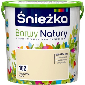 FARBA ŚNIEŻKA BARWY NATURY PIASZCZYSTA PLAŻA 2,5L