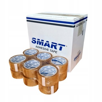 Taśma Pakowa Transparent SMART 48mm x 60m 36szt klejąca wytrzymała mocna