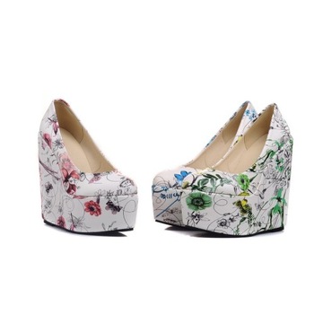Buty Damskie - WIOSENNE - PLATFORMA - Koturn