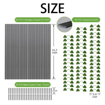 САДОВЫЕ КОЛЬЦА ДЛЯ ПРИподнятых ГРУБОК, ОПОРЫ ДЛЯ ТЕПЛИЦ, КОЛЬЦА САДОВОГО ПОКРЫТИЯ
