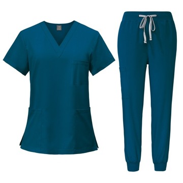 KOMPLET MEDYCZNY KOSZULKA SPODNIE UNIFORM DAMSKI