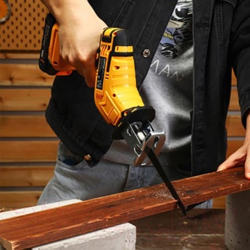 САБЕЛЬНАЯ ПИЛА ДЛЯ ДЕРЕВА МЕТАЛЛА АККУМУЛЯТОРНАЯ 21V 3000RPM 7500 MAH+2AKU