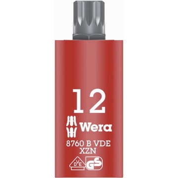 WERA nasadka spline M 12 VDE 3/8 cala Zyklop 8760 B XZN 05004942001