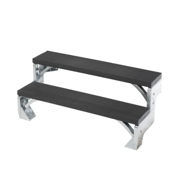 SCHODY ZEWNĘTRZNE DOLLE SZER 80CM ANTRACYT H=44 cm