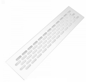 Kratka wentylacyjna, meblowa 60 x 480 mm biała