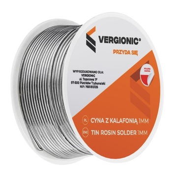 Cyna Do Lutowania Z Kalafonią Taśm LED 1mm SPOIWO Lutownicze