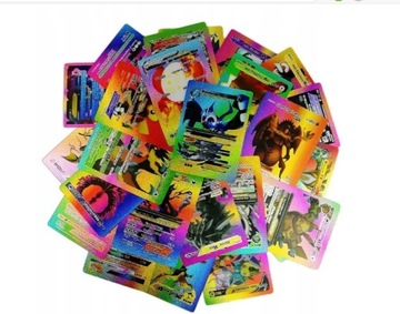 Карточки с покемонами «Радуга» ЦВЕТНЫЙ НАБОР ИЗ 55 КАРТ «Радуга»