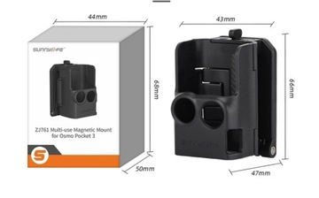 Держатель крышки корпуса Магнитное крепление вертикальное + горизонтальное для DJI OSMO POCKET 3