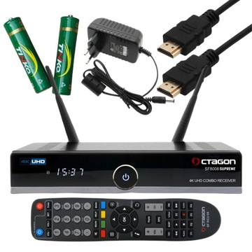 OCTAGON SF8008 SUPREME COMBO SSD M.2 4K UHD dekoder Enigma2 Oscam Cccam
