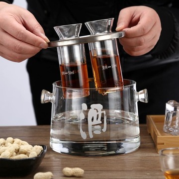 Набор для сакэ Высококачественный стеклянный горшок для сакэ