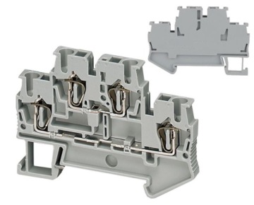 ZŁĄCZKA SZYNOWA PRZELOTOWA 2 PIĘTROWA SPRĘŻYNOWA ZS NA DIN