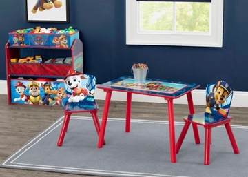 НАБОР PAW PATROL СТОЛ СТУЛЬЯ ОРГАНИЗАТОР ПОЛКА