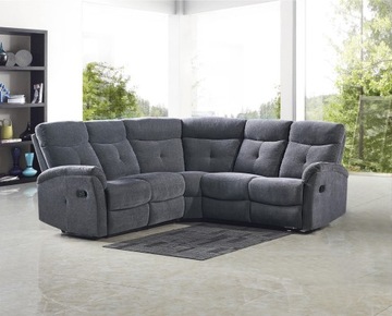 LAHTI wygodna sofa do salonu ciemny popiel HALMAR