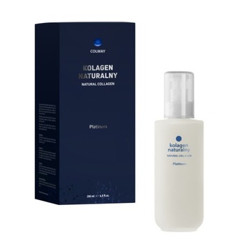 Kolagen Naturalny Platinum 200ml Colway + witamina c 100 kapsułek
