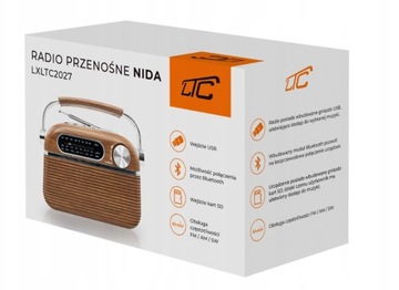 КУХОННОЕ РАДИО НА БАТАРЕЕ ПОРТАТИВНОЕ BLUETOOTH USB FM СТИЛЬНОЕ РЕТРО ВИНТАЖ