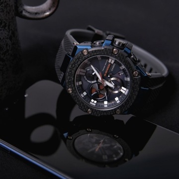ЧАСЫ CASIO G-SHOCK GST-B100XB-2AER С ГРАВИРОВКОЙ 24 ЧАСА