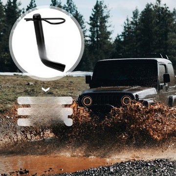 ZACZEP RV CZARNE HAKI BLOKADA PRZYCZEPY AKCESORIA SAMOCHODOWE