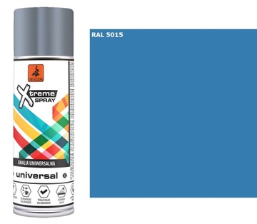 Emalia Farba SUPER SPRAY 400ml BŁĘKITNY RAL 5015
