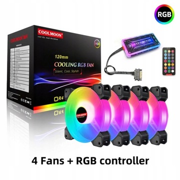 120mm RGB 6PIN Obudowa Komputera Kolorowy Grzejnik