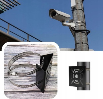 МЕТАЛЛИЧЕСКИЙ НАСТЕННЫЙ КРЕПЛЕНИЕ ДЛЯ КАМЕРЫ С 2 КОЛЬЦАМИ