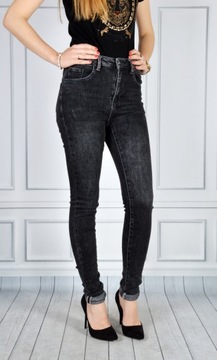 Damskie Spodnie Jeansy Jeansowe Modelujące SKINNY