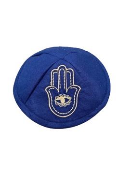 Kipa granat z haftem hamsa
